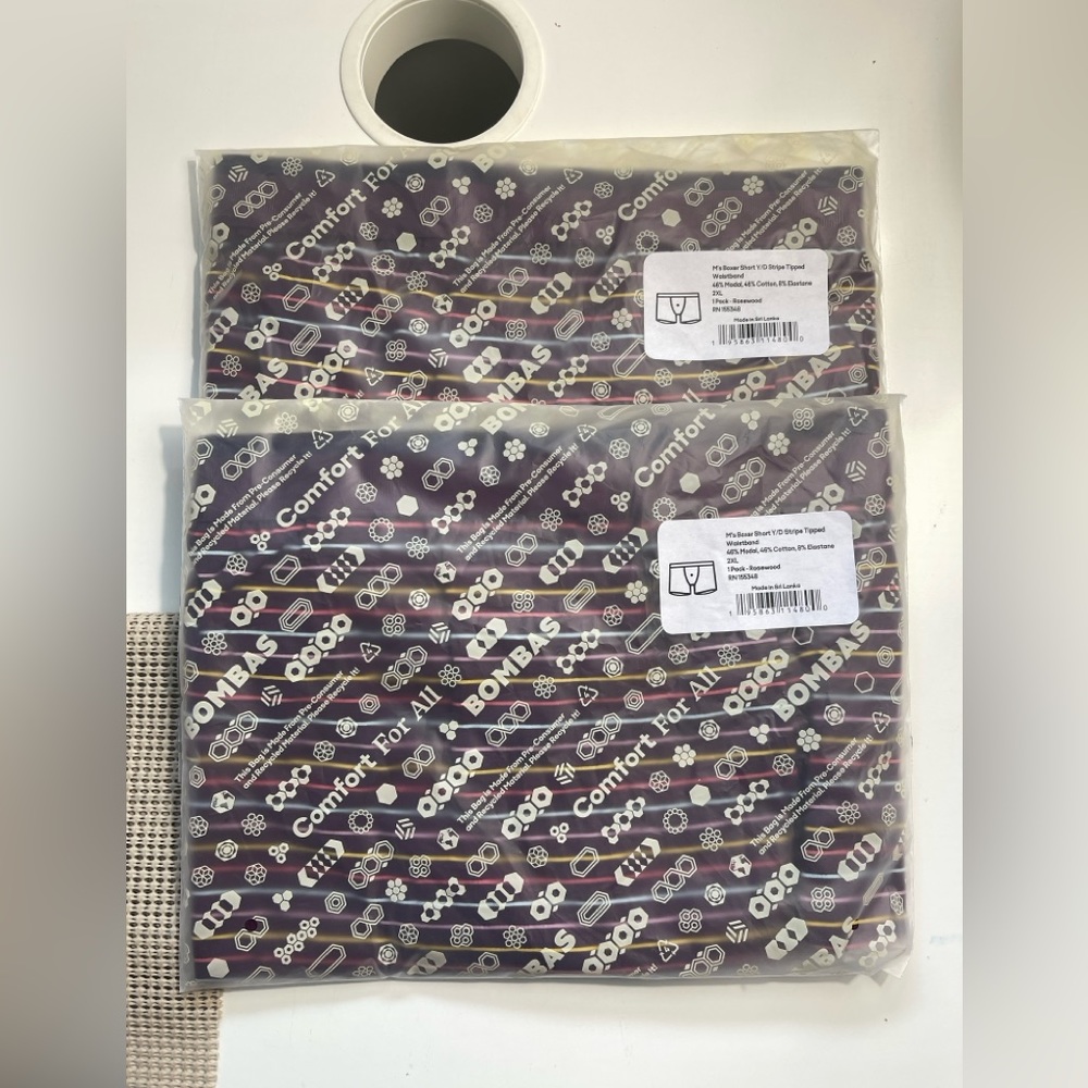 Two Bombas Men’s Boxer Shorts Size 2XL